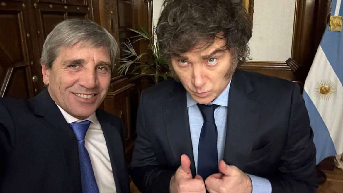 Caputo y Milei con buenas noticias.