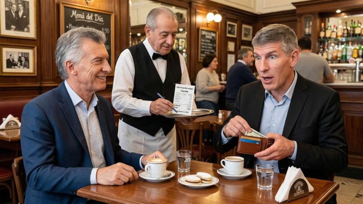 Mauricio Macri y Martín Palermo.