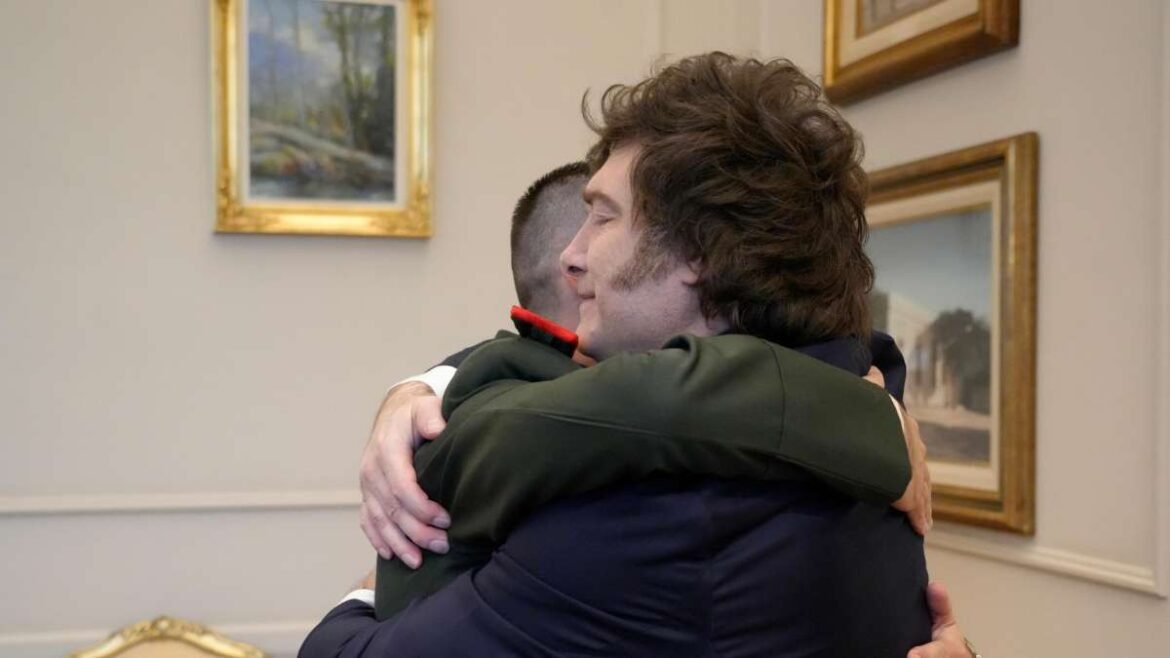 Milei y Gallo en Casa Rosada.