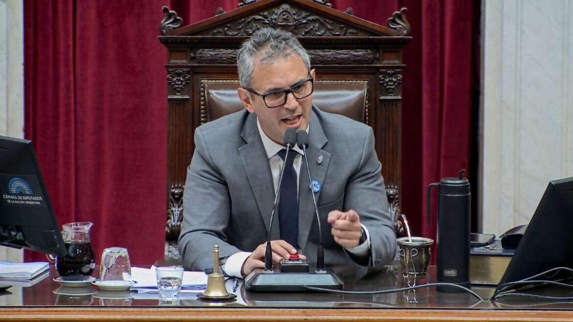Martín Menem, presidente de la Cámara de Diputados.