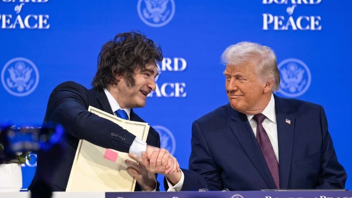 Jaiver Milei y Donald Trump.