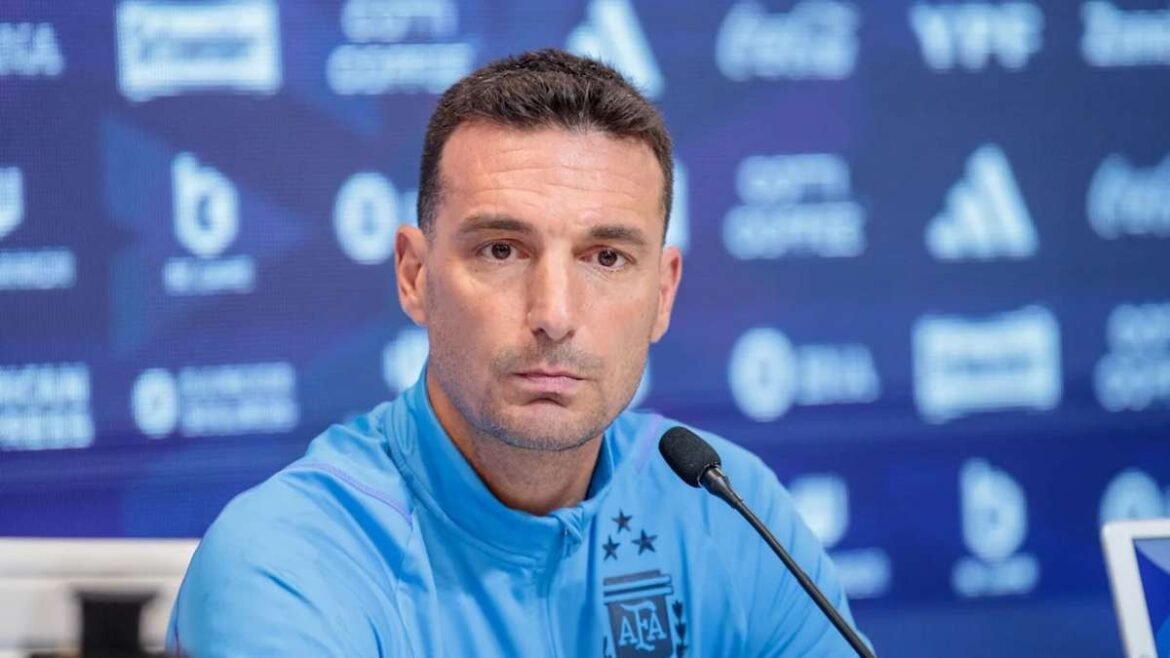 Lionel Scaloni, DT de la Selección Nacional.
