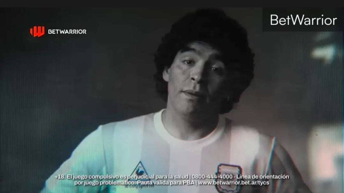 La IA de Maradona, incentivando las apuestas deportivas.
